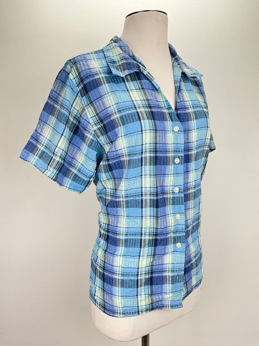 Camisa Azul de Cuadro Nick sarah