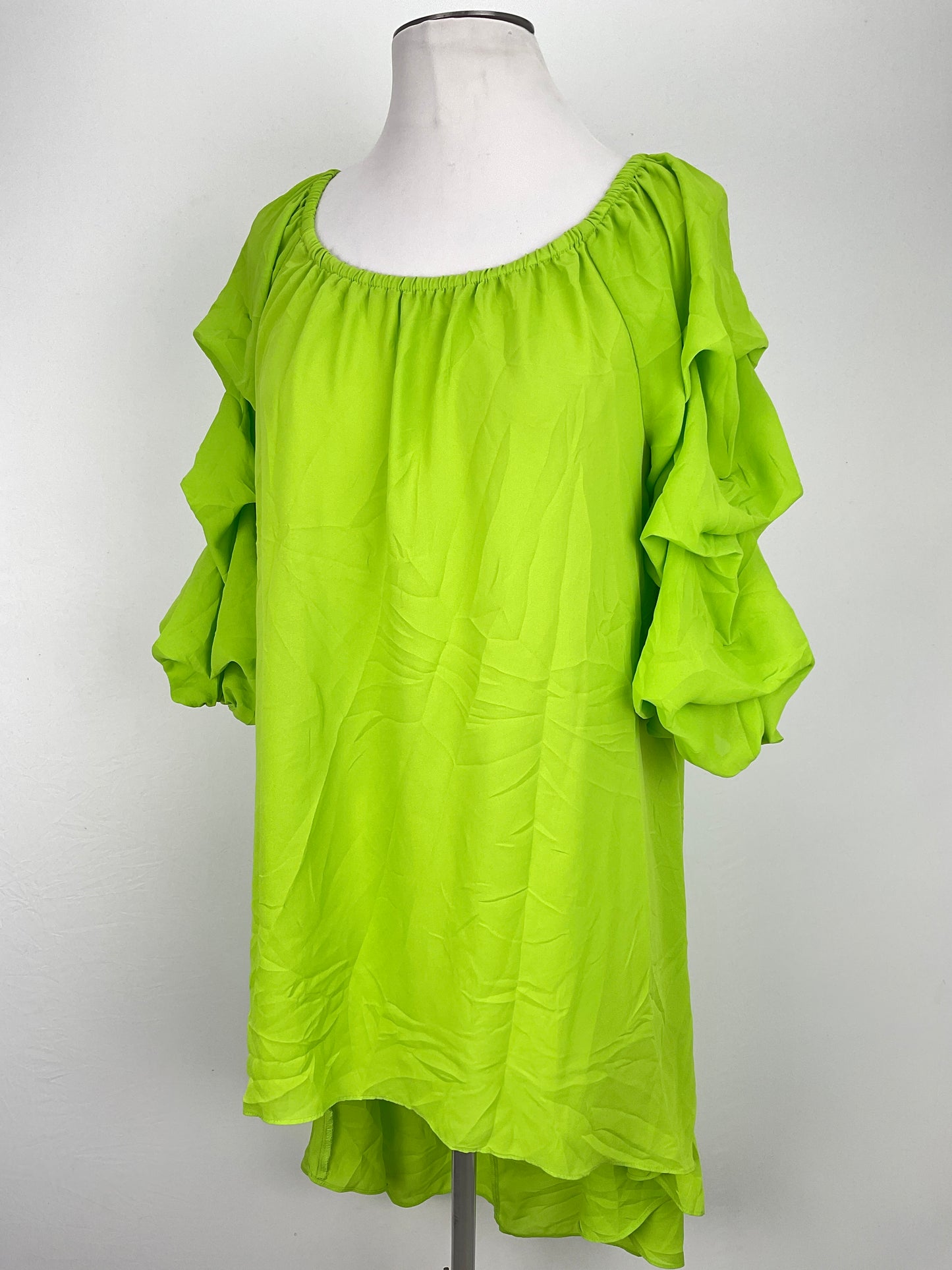 Blusa Verde limon Coco Blanco