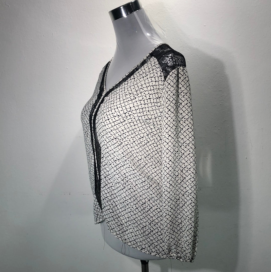 Blusa Blanco de Lunares Plelone