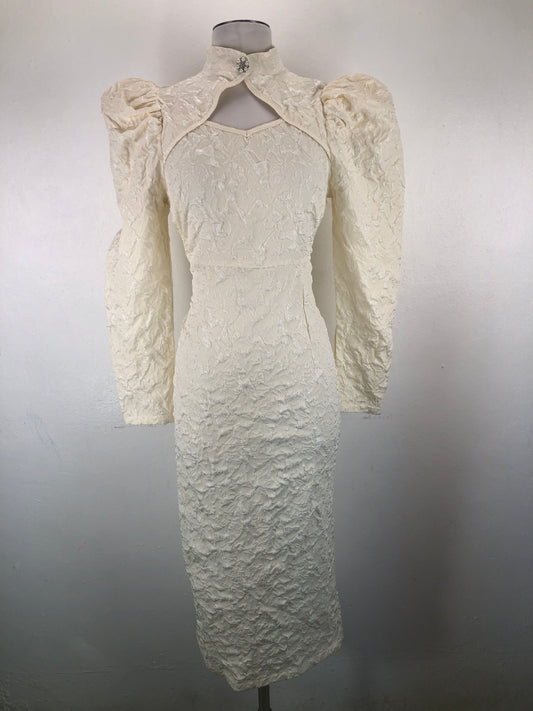 Vestido de Fiesta Beige Shein