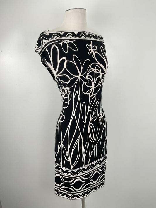 Vestido Negro floral Intemision