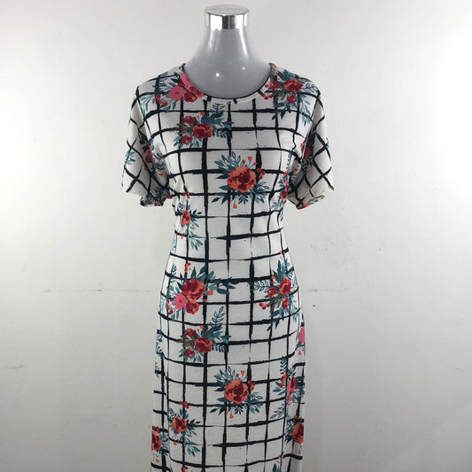 Vestido Blanco de Flores LulaRoe