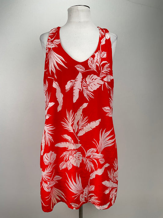 Vestido Naranja Floral Old Navy