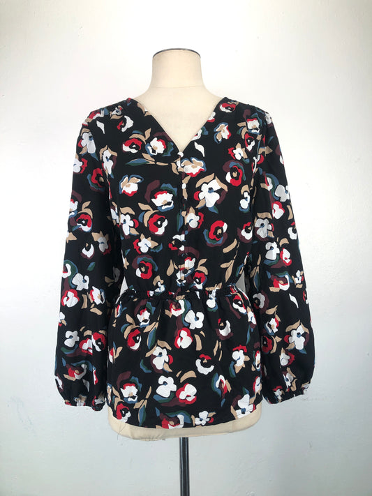 Blusa Negro de Flores Alfani