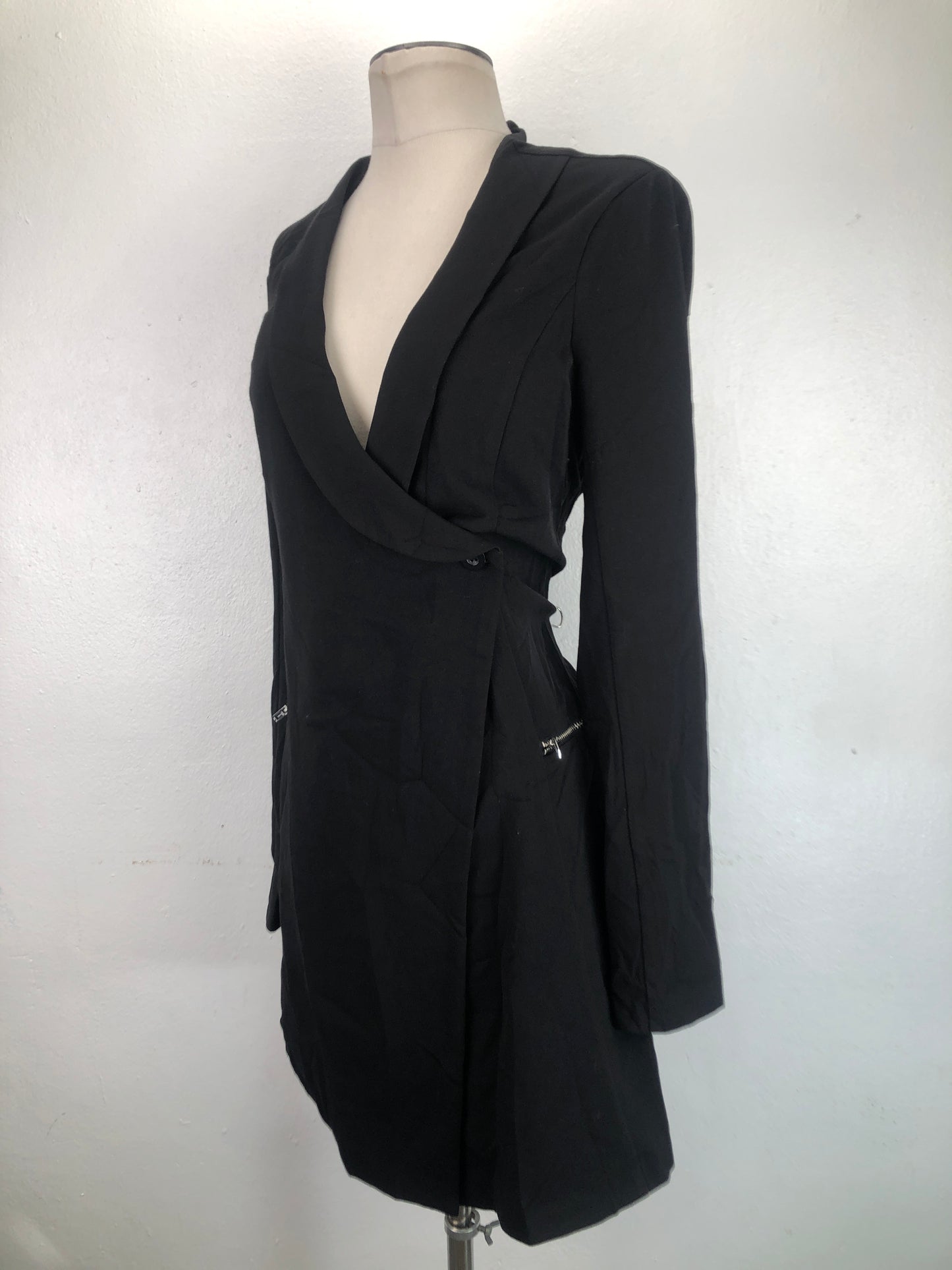 Vestido Tipo Blazer Negro Materia Girl