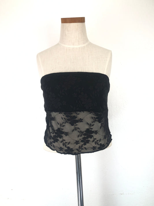 Top Negro de Flores Shein