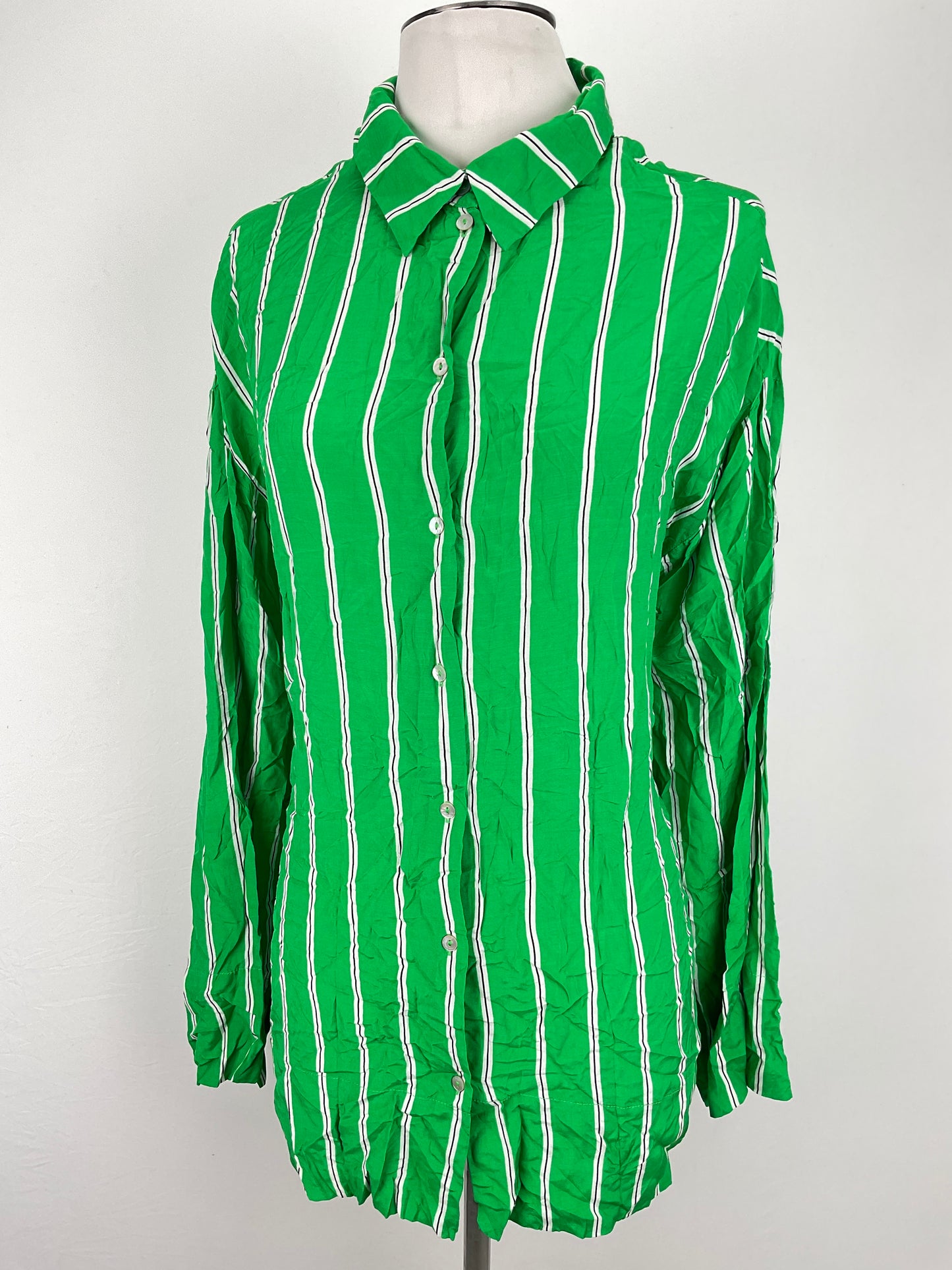 Camisa Verde de Rayas Hm