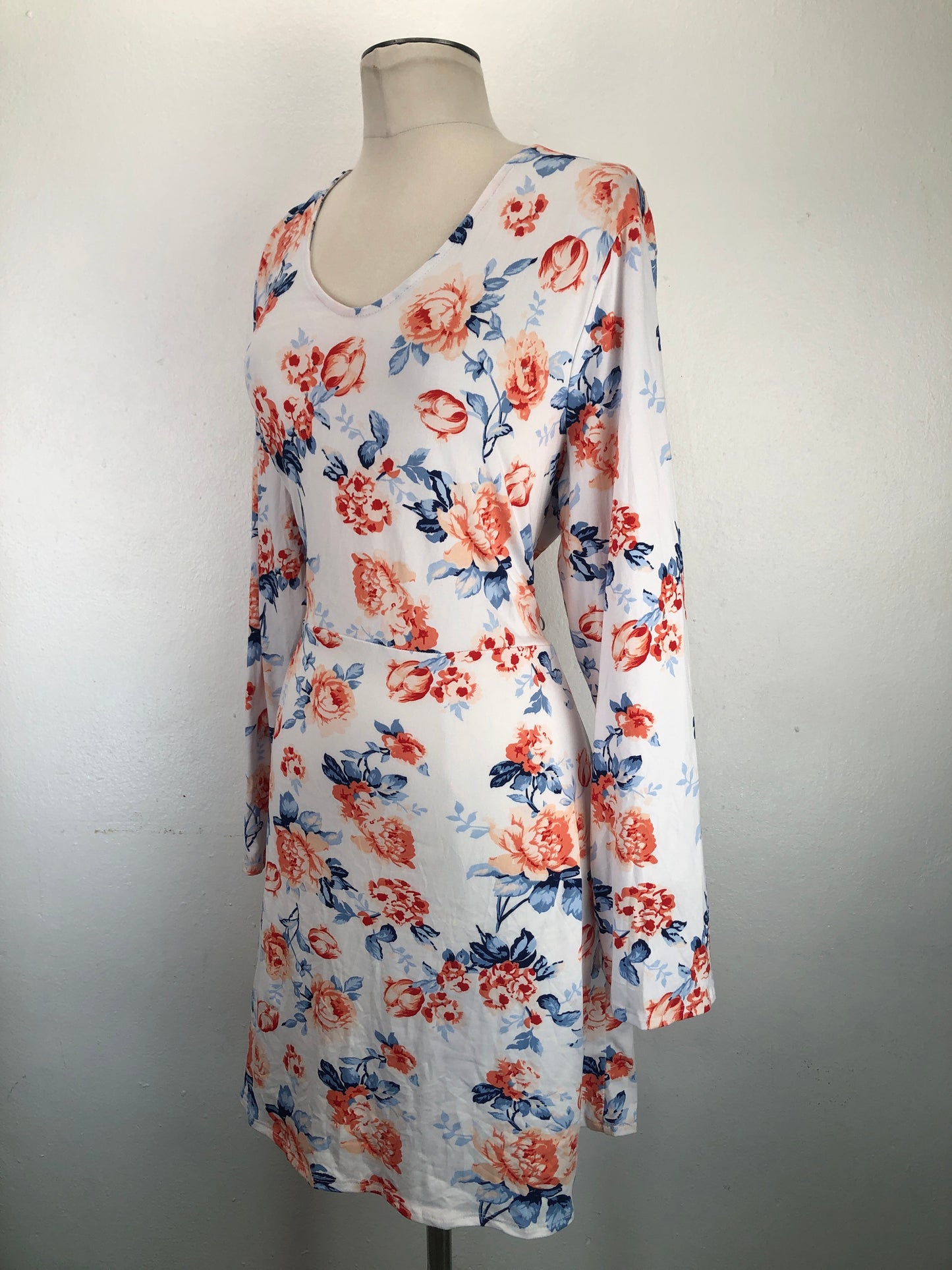 Vestido Blanco Floral Style