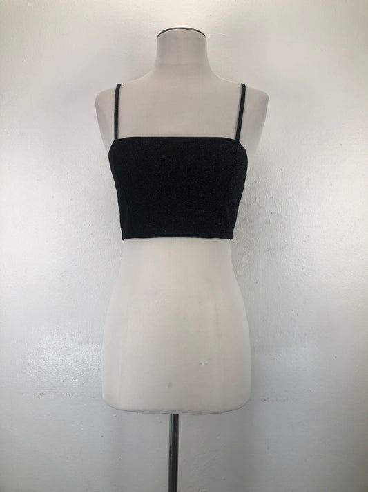 Blusa Negro de Brillo Shein