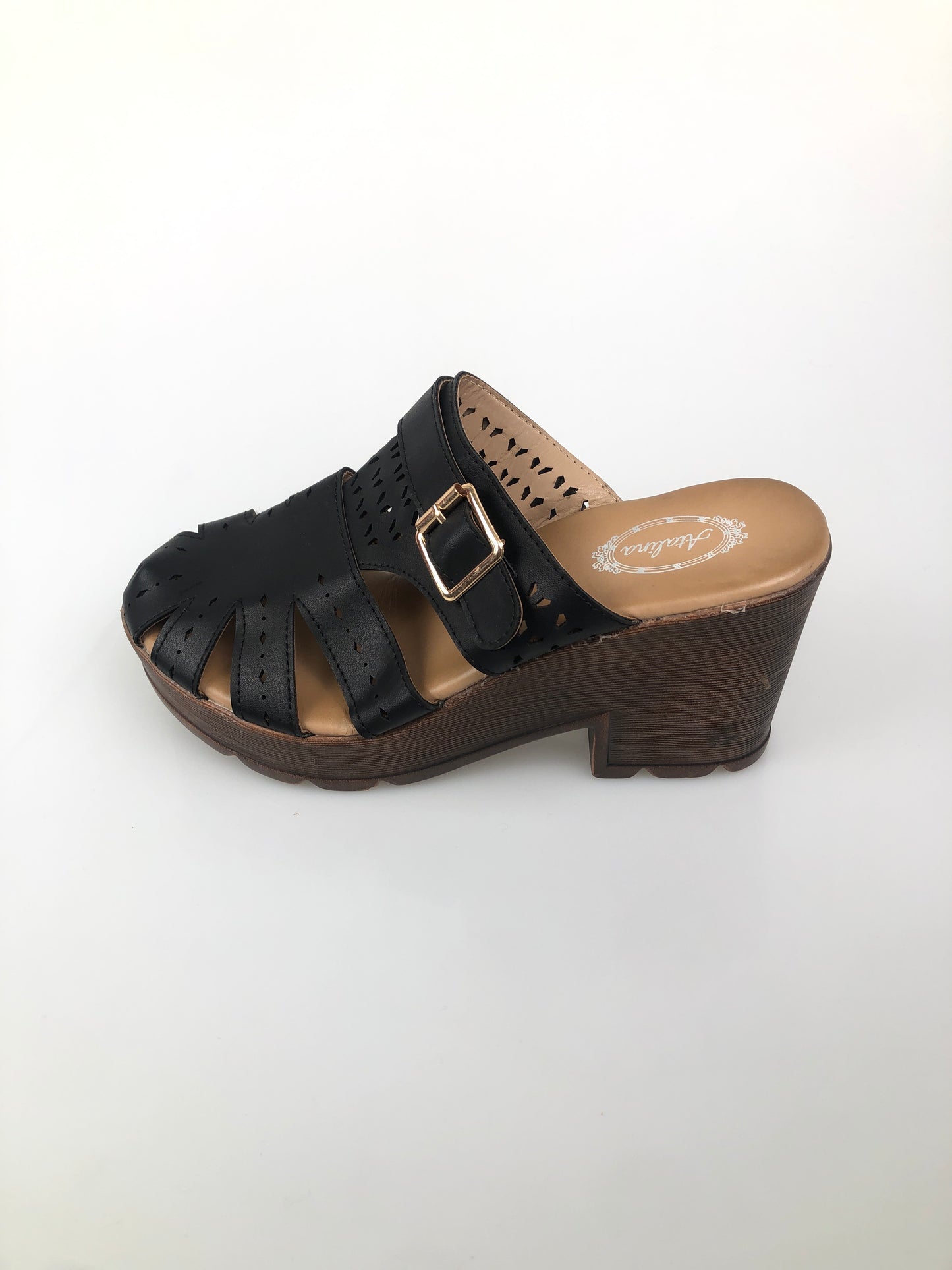 Zapatilla Negro de Tacon Atalina