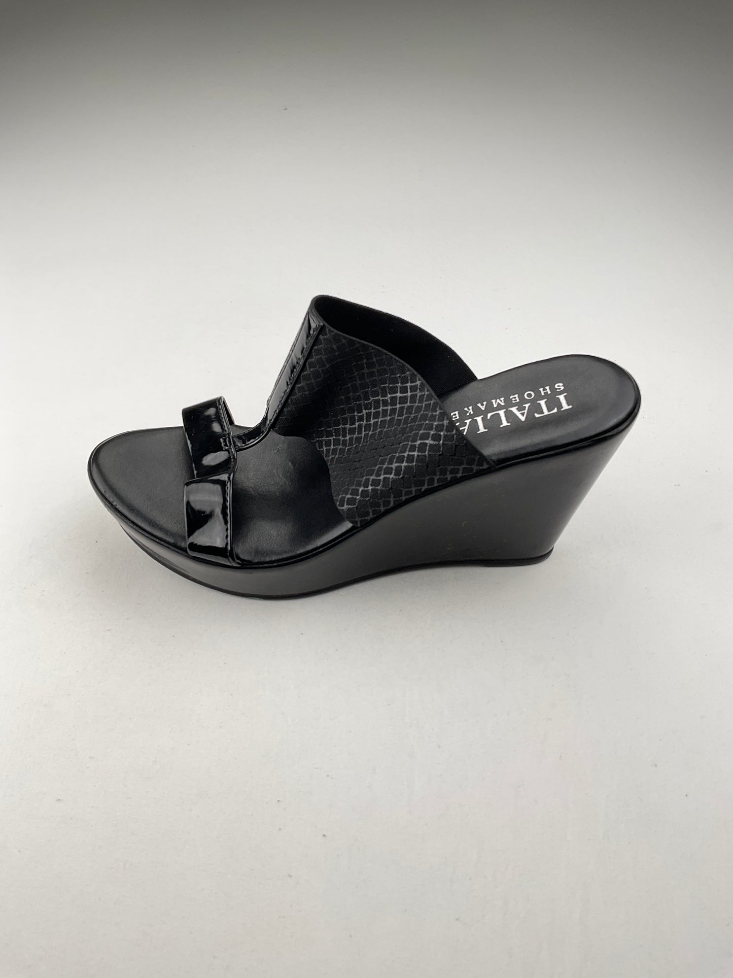 Zapatilla Negro Plataforma Italian