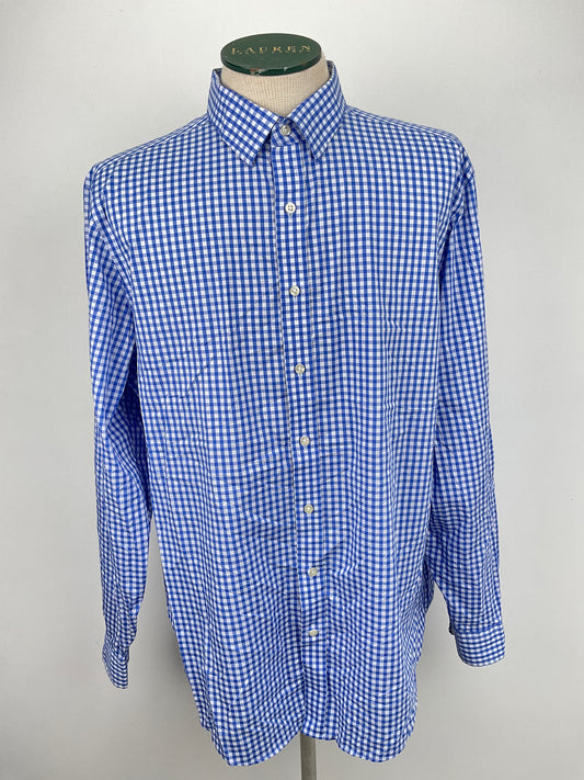 Camisa Azul de Cuadro Kirkland