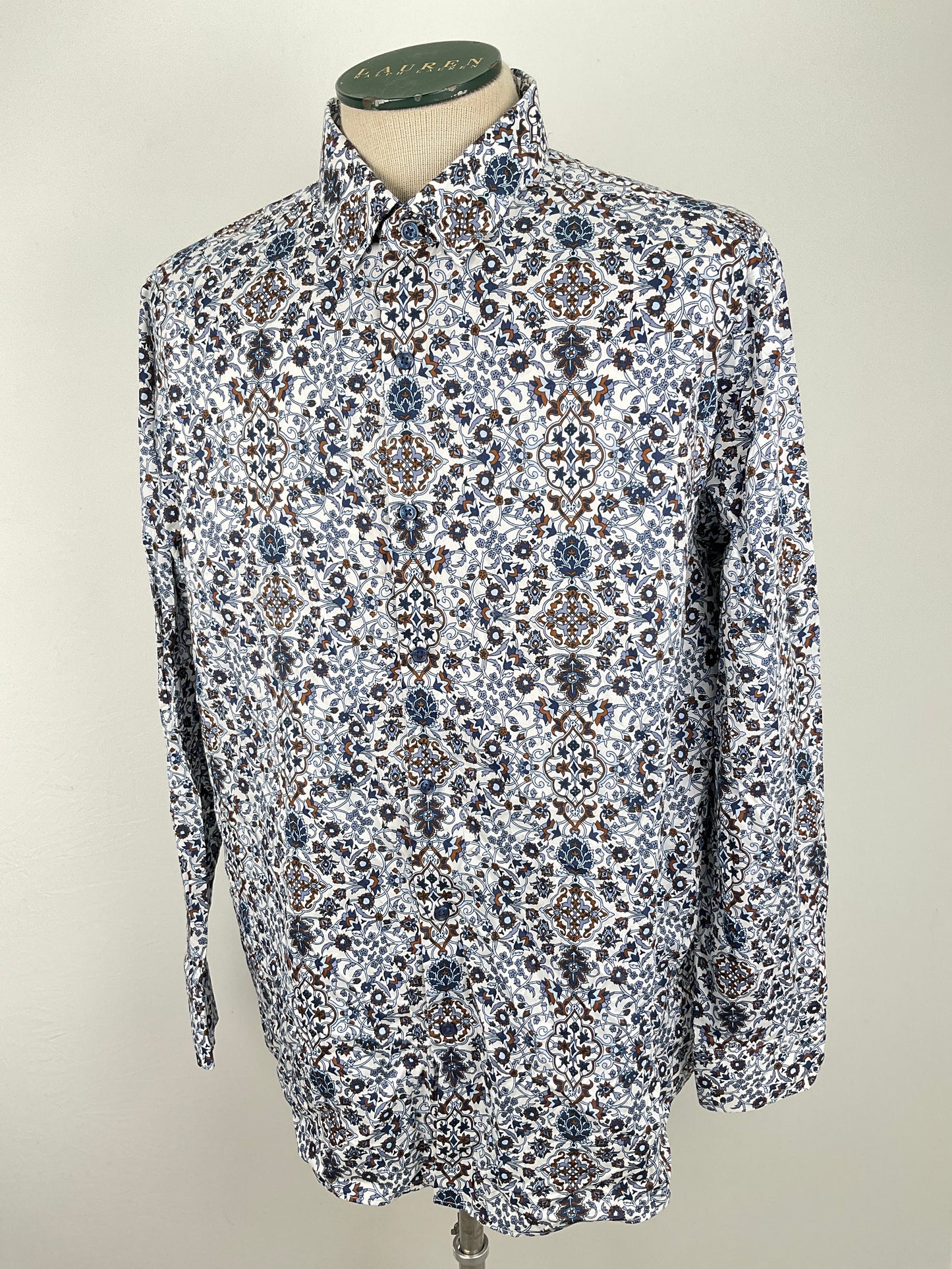 Camisa Blanco Floral Hart Schaffner Marx