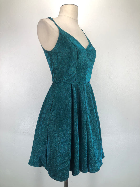 Vestido de Fiesta Verde Brillo B. Darlin