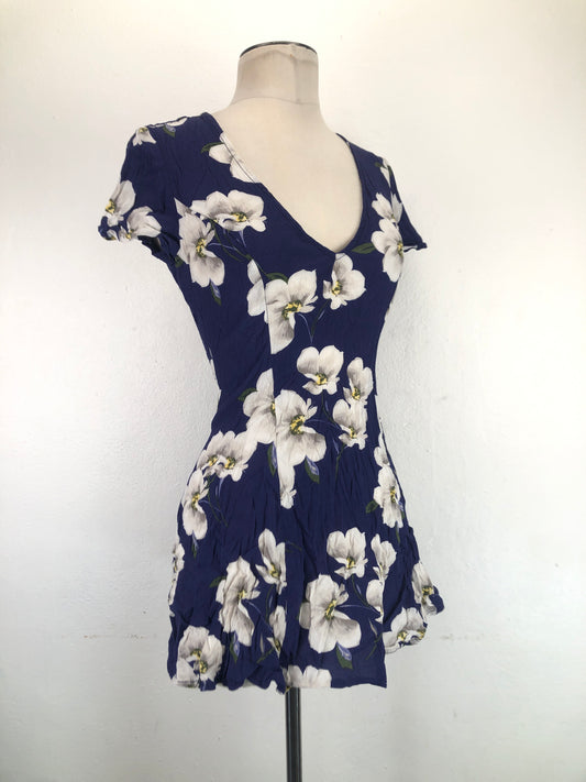 Vestido Morado Floral Forever 21