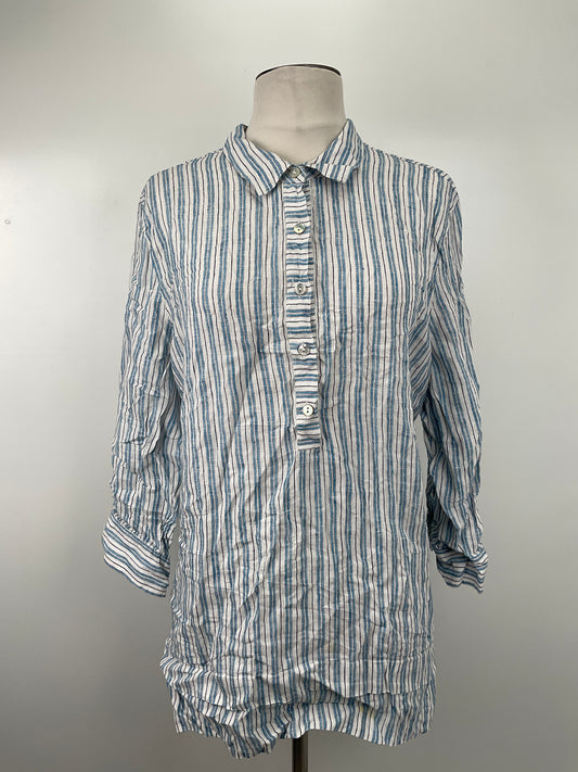 Camisa Azul clora de Rayas Love Linen