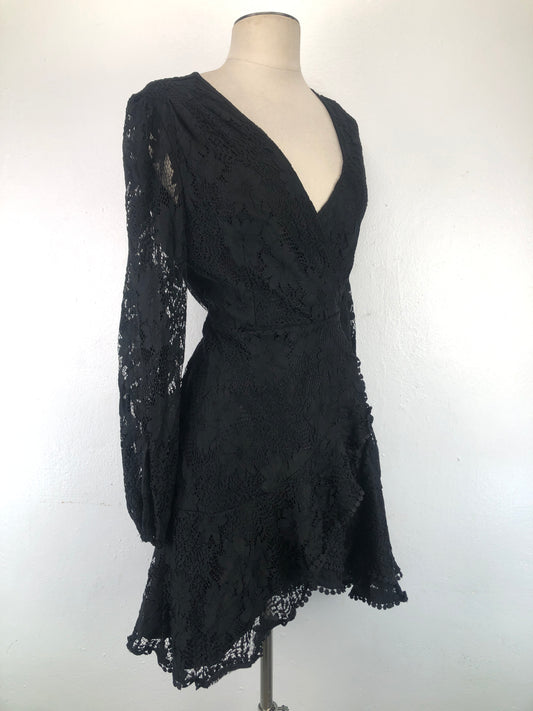 Vestido Negro de Floral Variangis