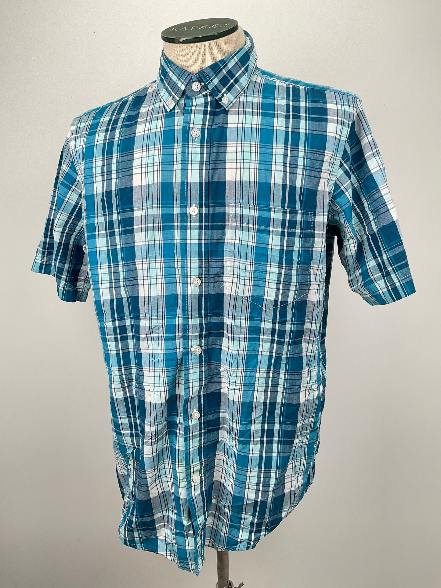 Camisa Azul de Cuadro George