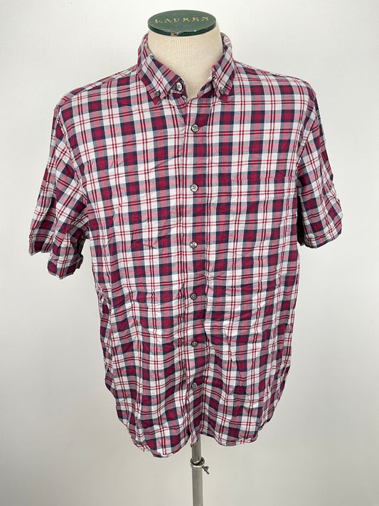 Camisa Rojo vino de Cuadro George