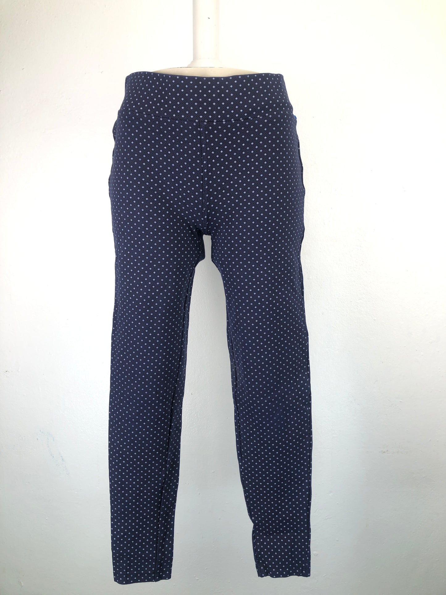 Pantalon Azul Marino Lunares Loft