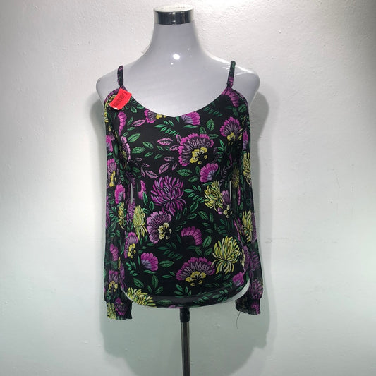 Blusa Negro de Flores I.N.C
