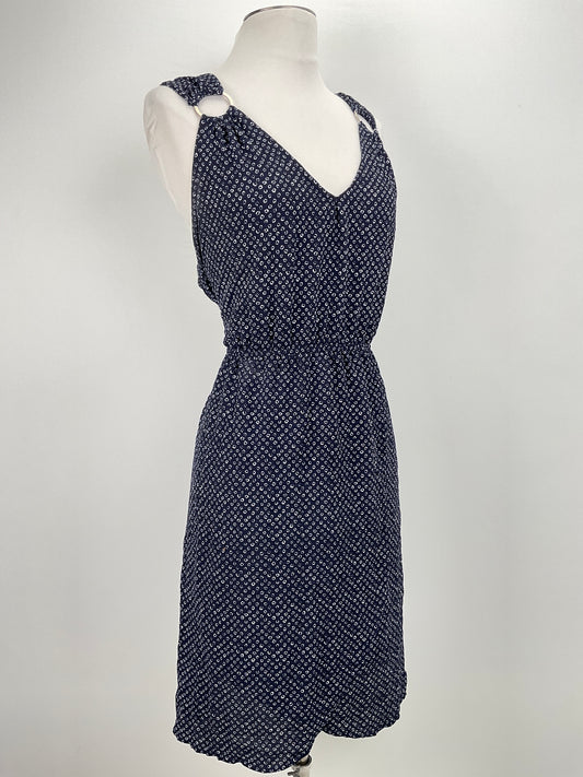 Vestido Azul marino de Lunares Wrapper