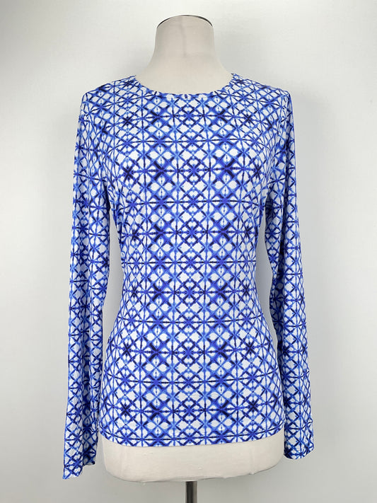 Blusa Azul Floral Lands’ end