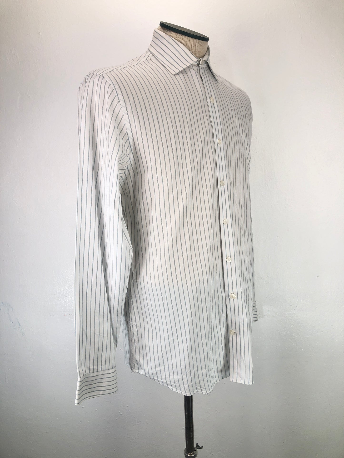 Camisa Blanco de Rayas Kenneth Cole