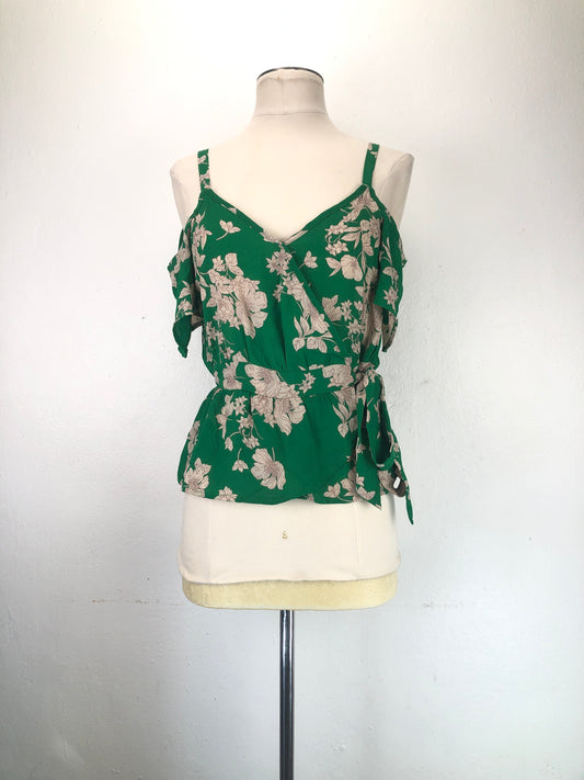 Blusa Verde Floral Sienna Sky