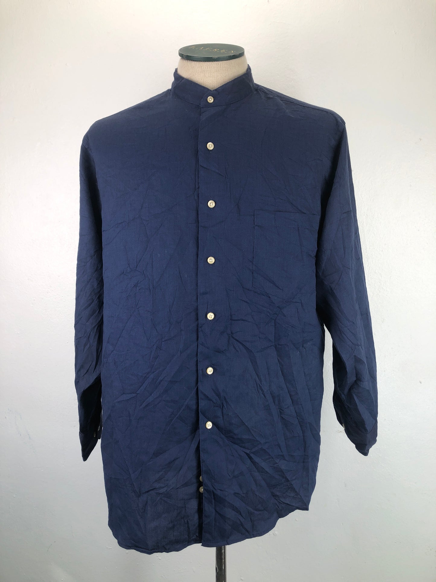 Camisa Azul marino Milano Uomo