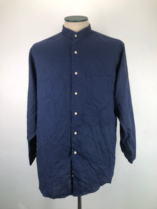 Camisa Azul marino Milano Uomo