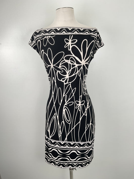 Vestido Negro floral Intemision