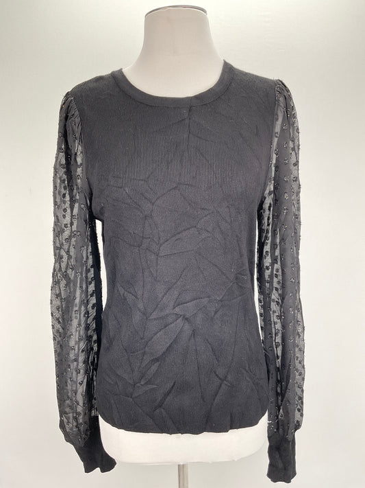 Blusa Negro Floral Carmen