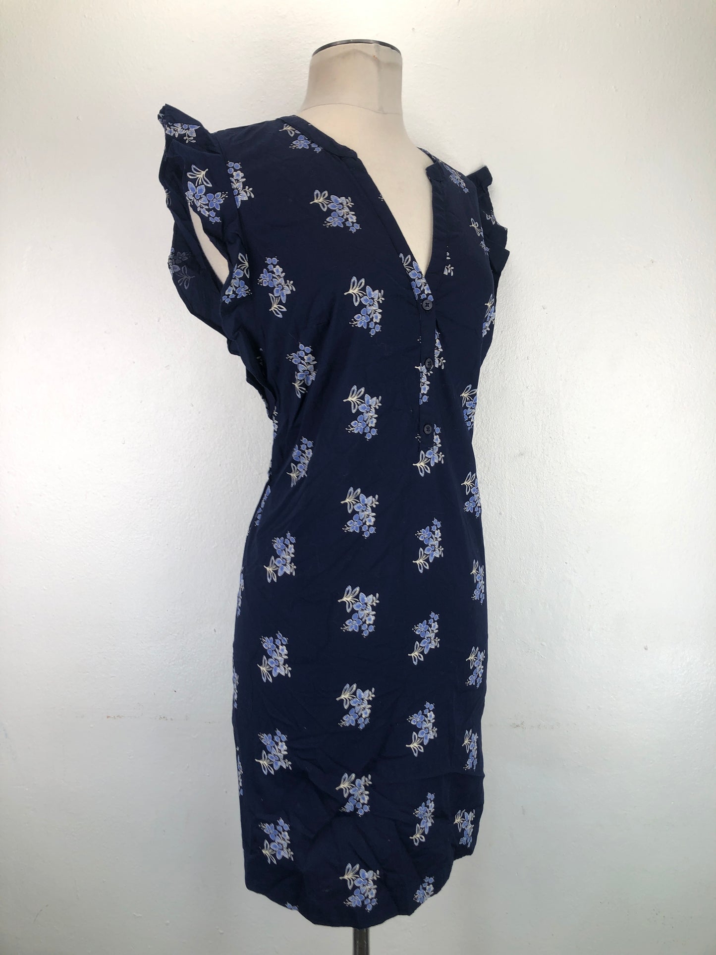 Vestido Azul marino Floral Old Navy