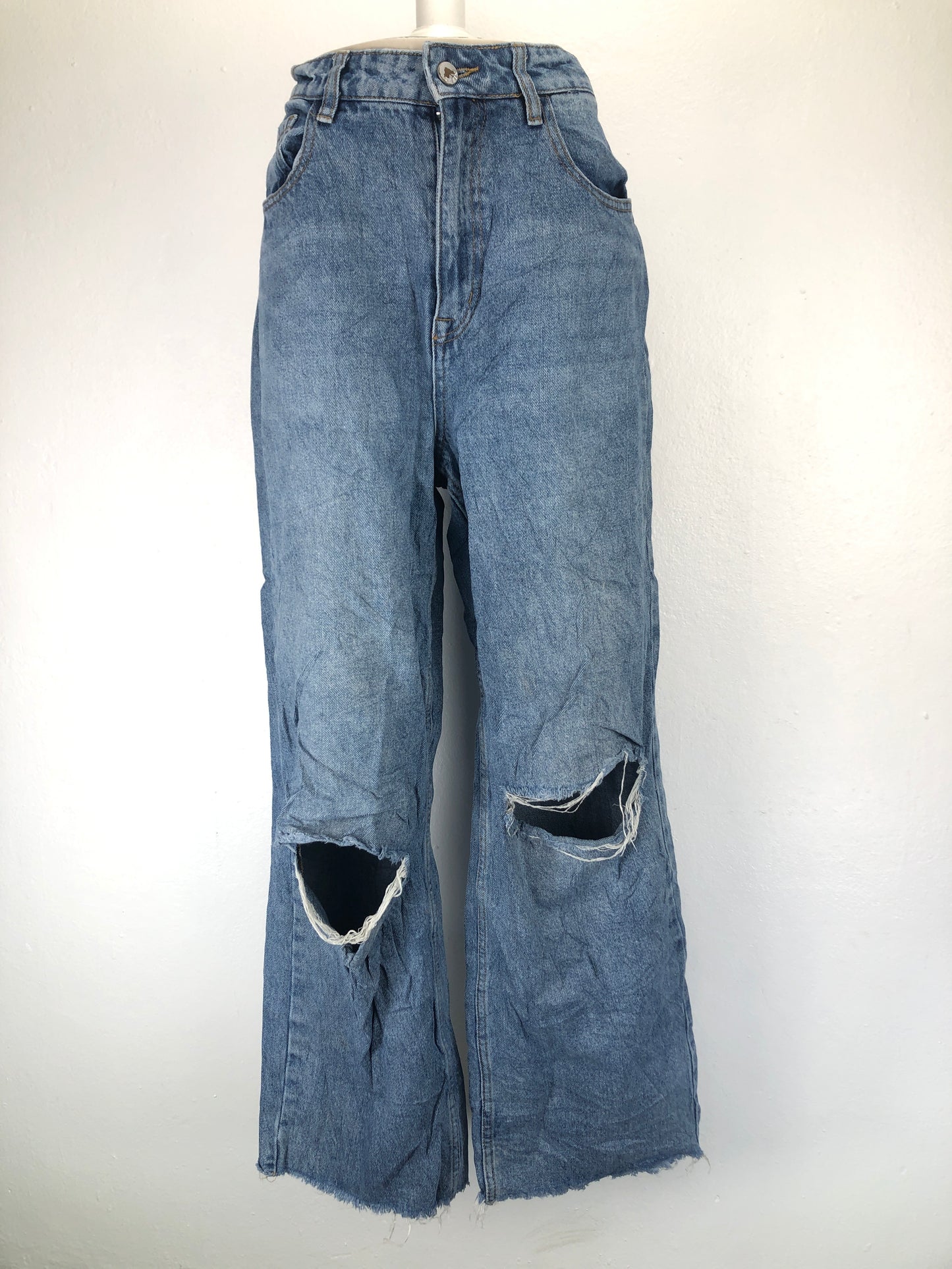 Pantalon Azul Jeans Parazzo Shein
