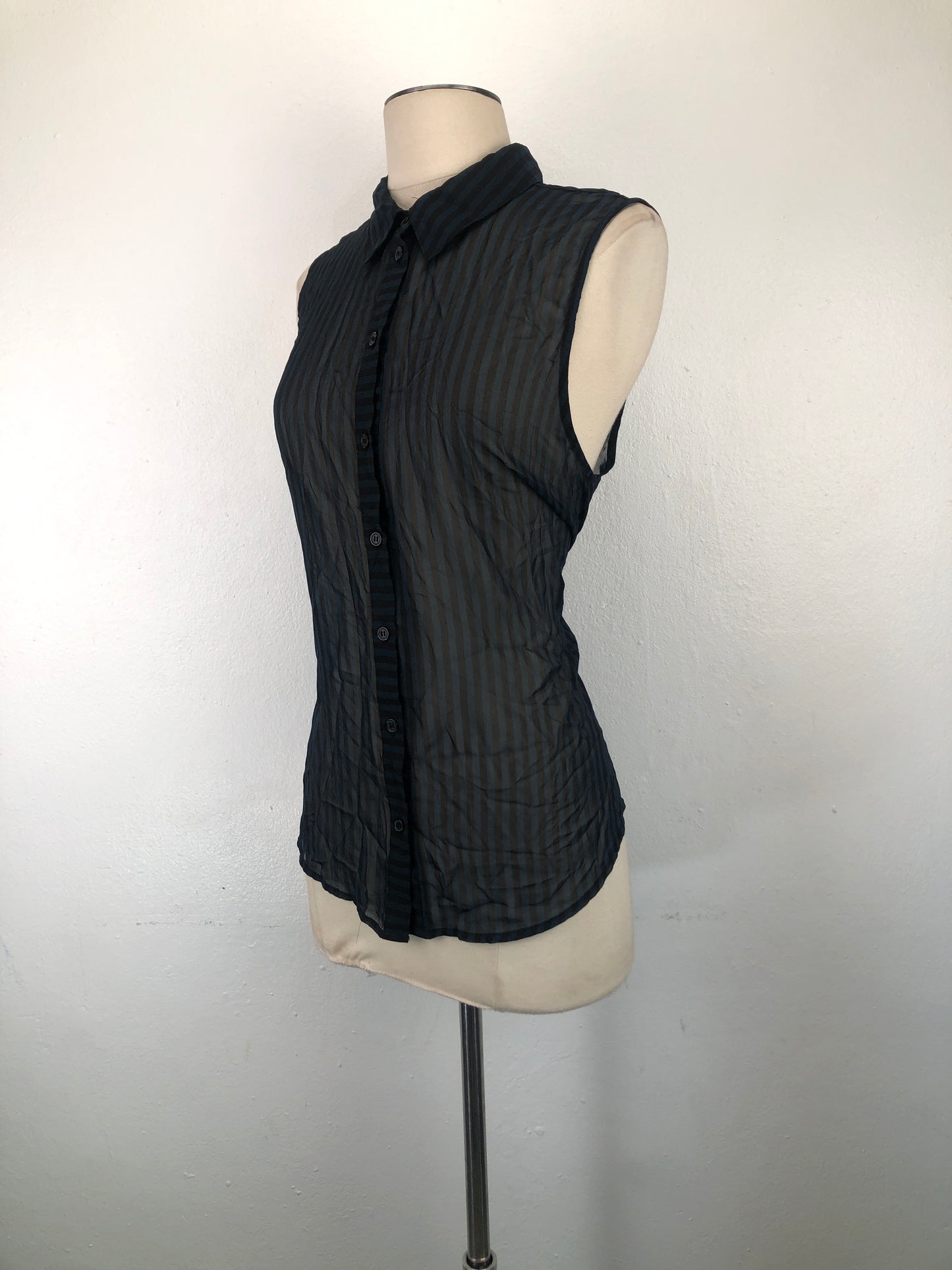 Camisa Negro de Rayas Forever 21