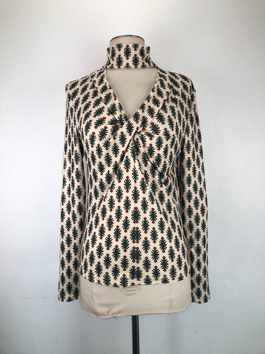 Blusa Crema de Flores Shein