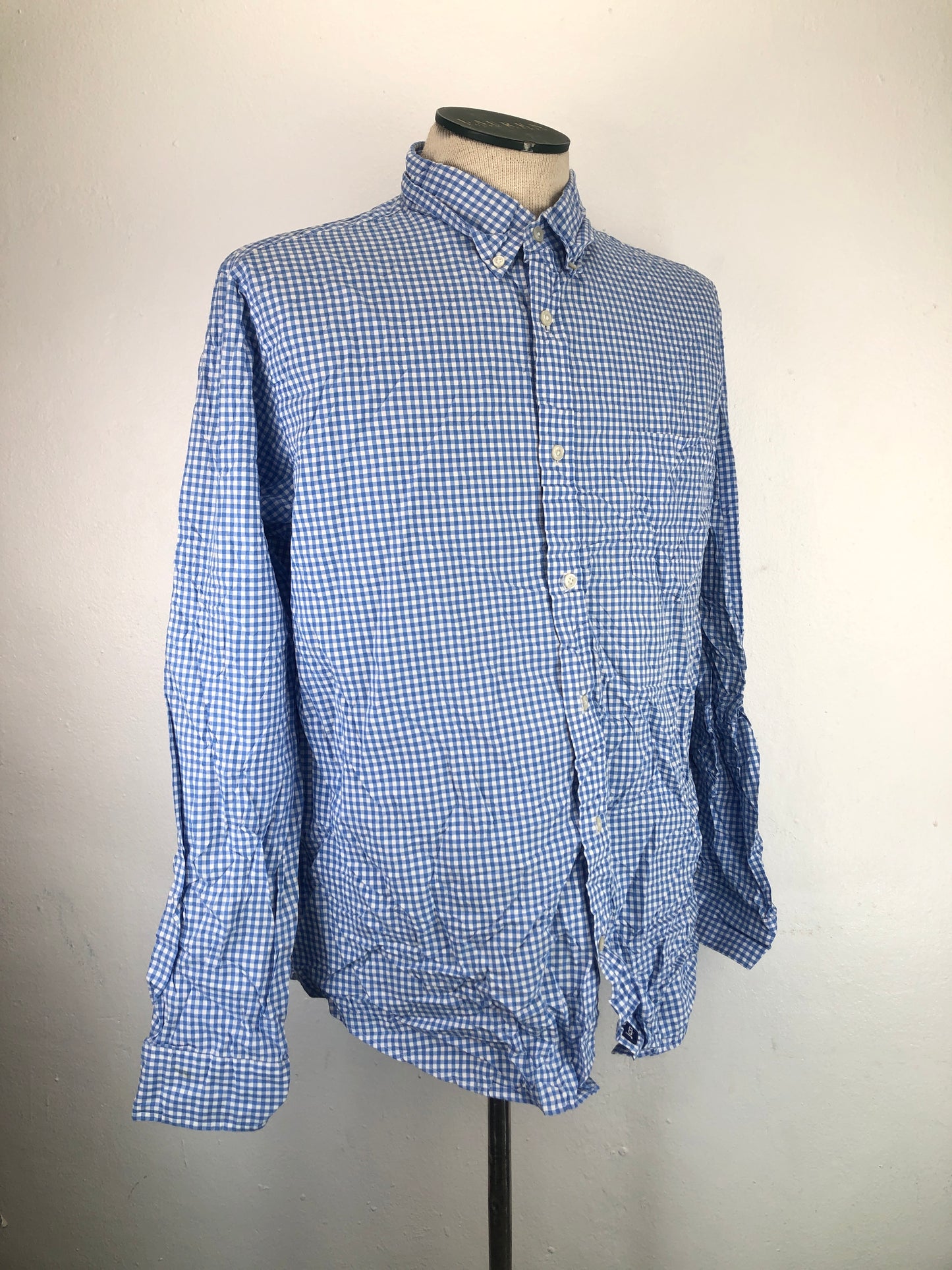 Camisa Azul Claro De Cuadro Jcp