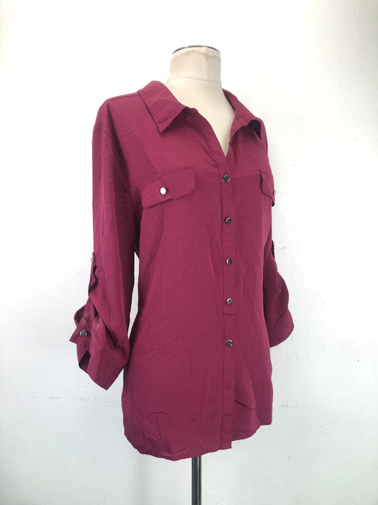 Camisa Rojo vino Notations