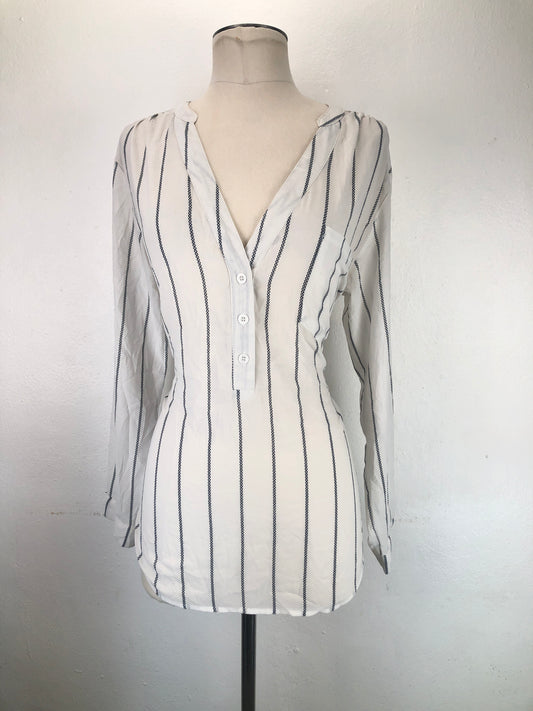 Blusa Blanco de Rayas Variangis