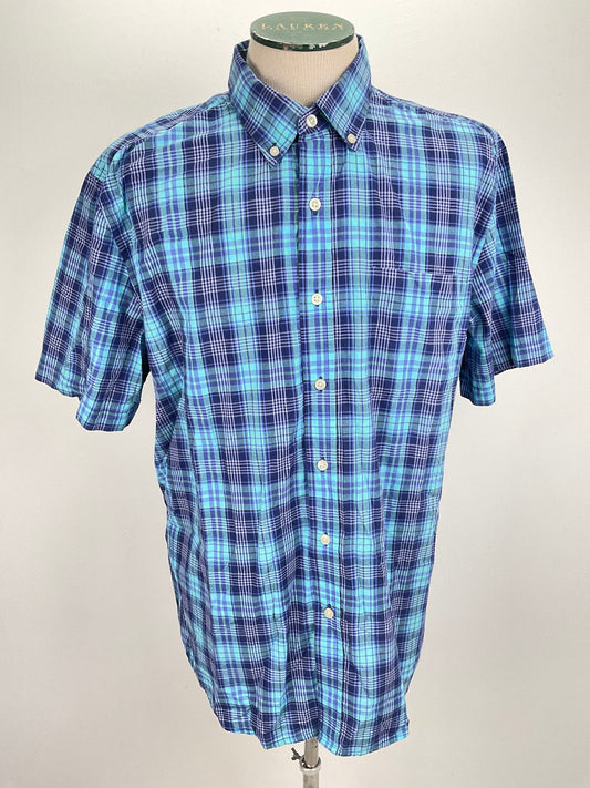 Camisa Azul de Cuadro Saddlebred