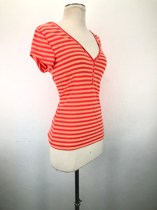 Camiseta Naranja de Rayas Perfect