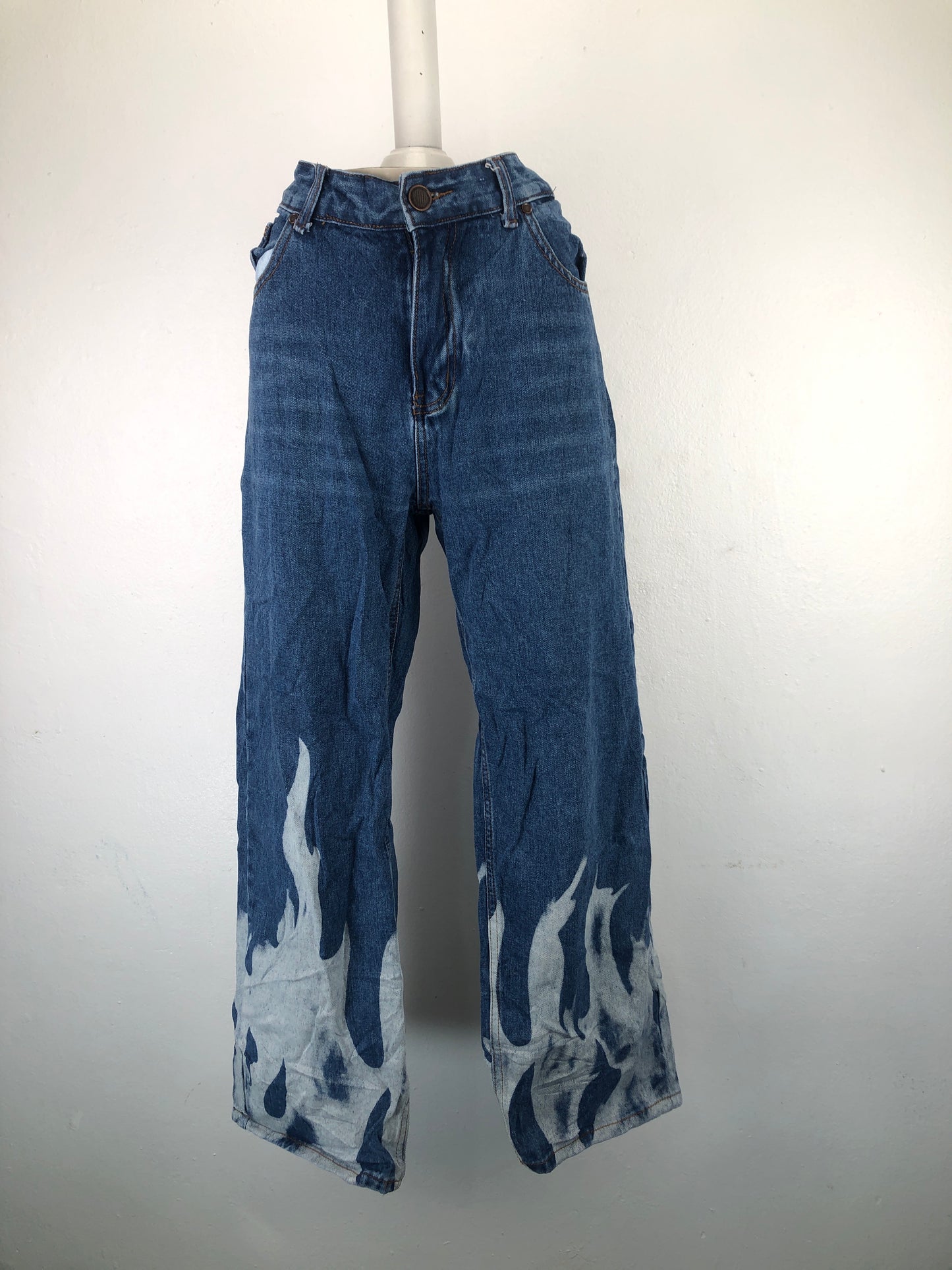 Pantalon Azul Mom Jeans Shein