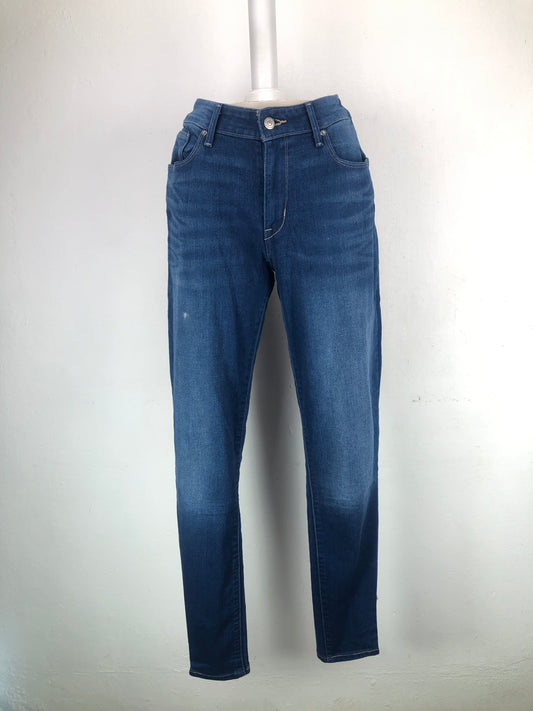 Pantalon Jeans Azul Mid Rise Skinny