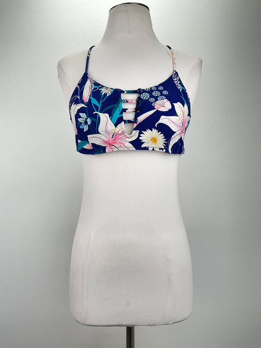 Blusita Traje de Baño Azul marino Floral Variangis