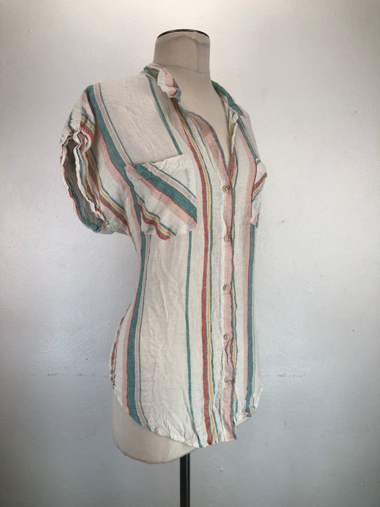 Camisa Multicolor de Rayas Thread Suppyy