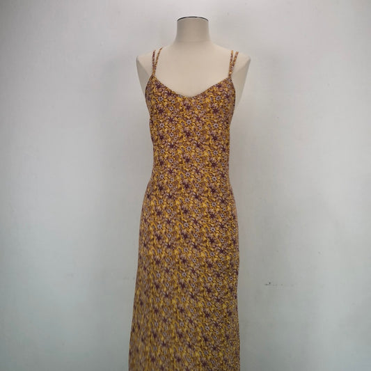 Vestido Amarillo Floral Gap