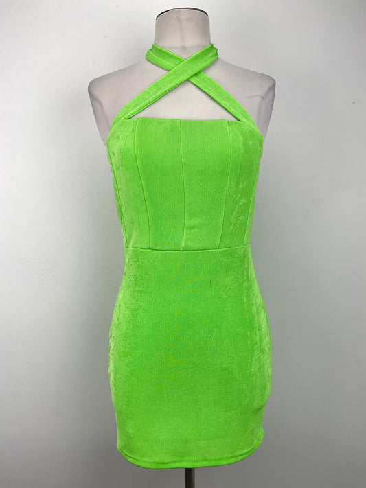 Vestido Verde Limon Shein