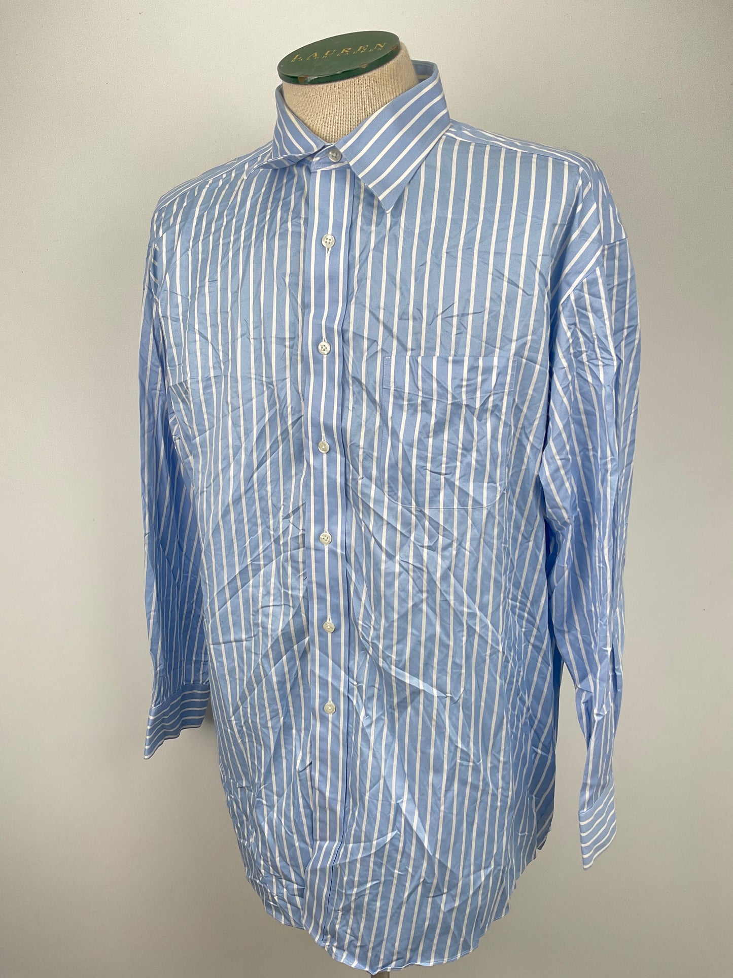 Camisa Azul claro de Rayas Round tree Yorke