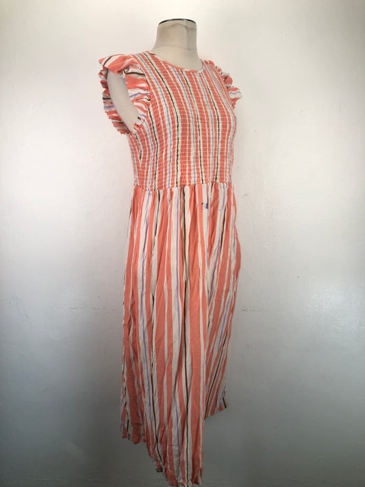 Vestido Raranje de Rayas New Day